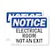 Signmission Electrical Room Not An Exit, 5 in W x Rectangle, Vinyl Decal OS-2PACK-NS-D-35-L-11688 - alternate 1